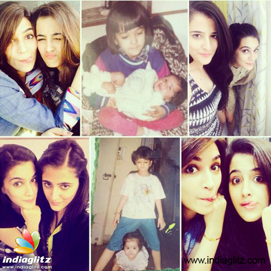 Dilwale beauty Kriti Sanons childhood pics with her sister - Bollywood ...