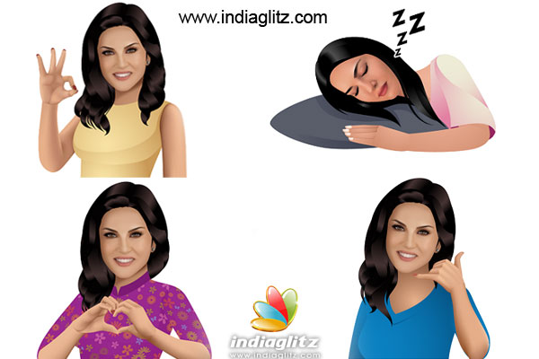 WOW Sunny Leone Emojis Available Now - Bollywood Movie 